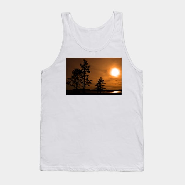 Sunset Long Beach Tofino Vancouver Island Canada Tank Top by AndyEvansPhotos